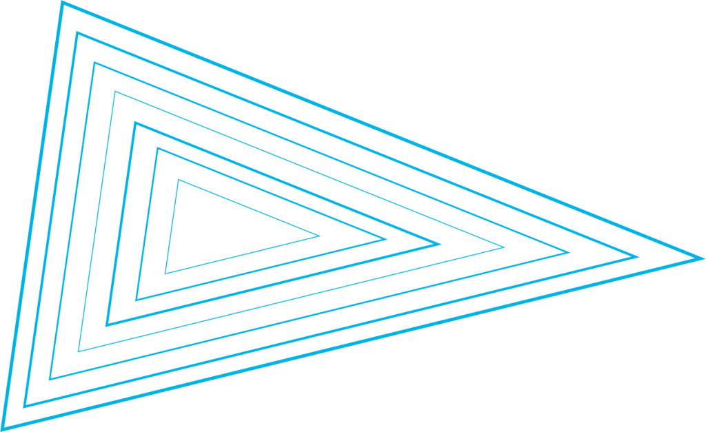 expanding triangle blue